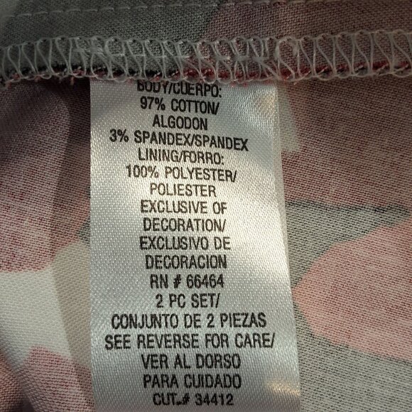 Studio I White Fit & Flare Sleeveless Dress With Red & Black Floral Print Ribbon - Picture 7 of 7